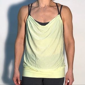 lucy Activewear blousy tank with attached bra